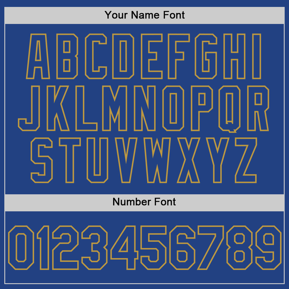 Custom Royal Old Gold Mesh Authentic Throwback Baseball Jersey - Sky-Custom