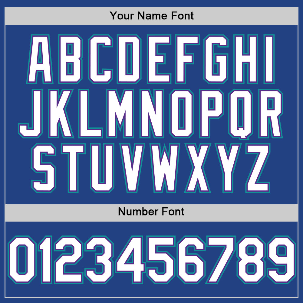 Custom Royal Purple-Teal Mesh Authentic Throwback Baseball Jersey - Sky-Custom