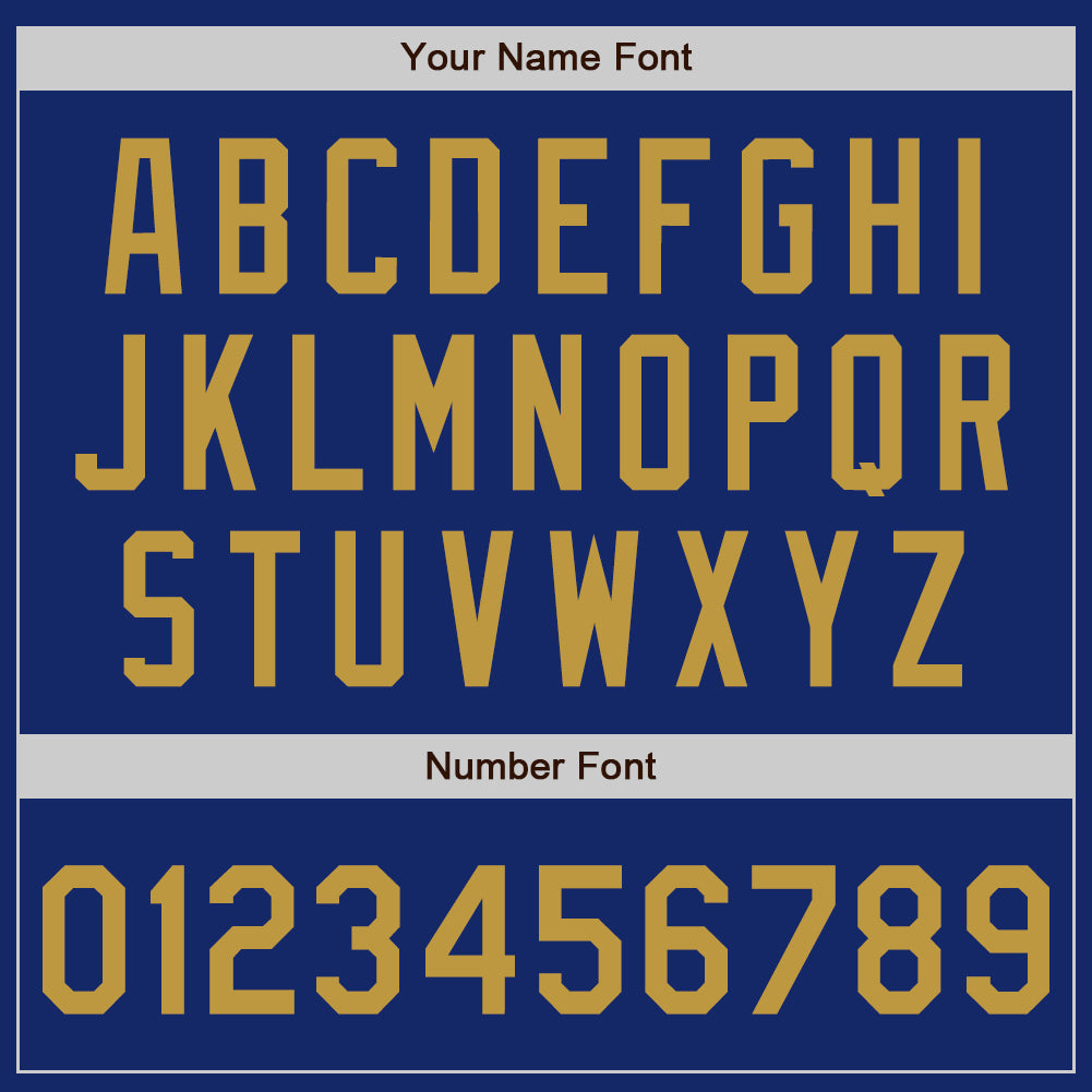 Custom Royal Old Gold Authentic Baseball Jersey - Sky-Custom