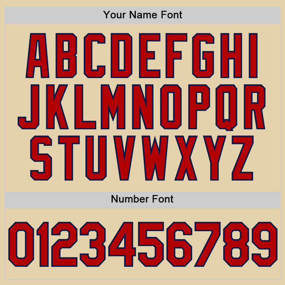 Custom Sand Red-Navy Authentic Baseball Jersey - Sky-Custom