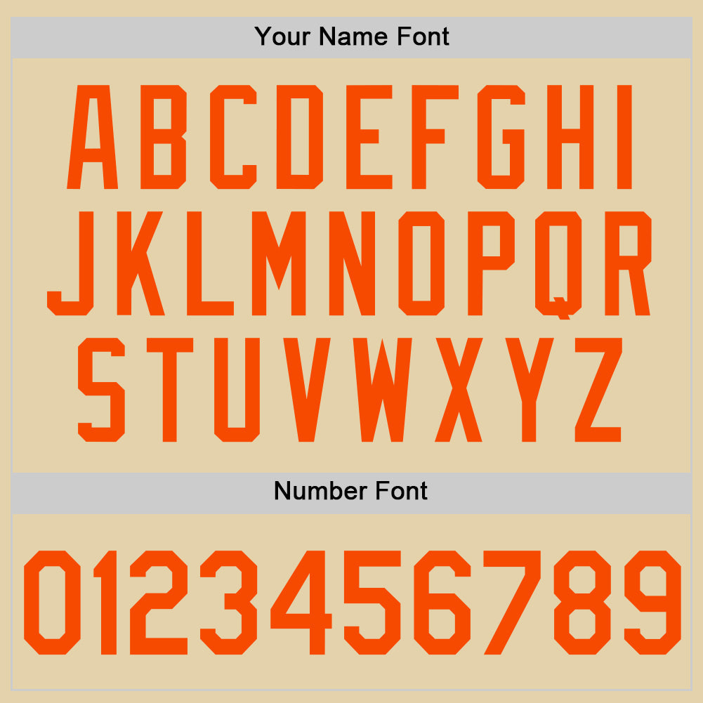 Custom Sand Orange Authentic Baseball Jersey - Sky-Custom