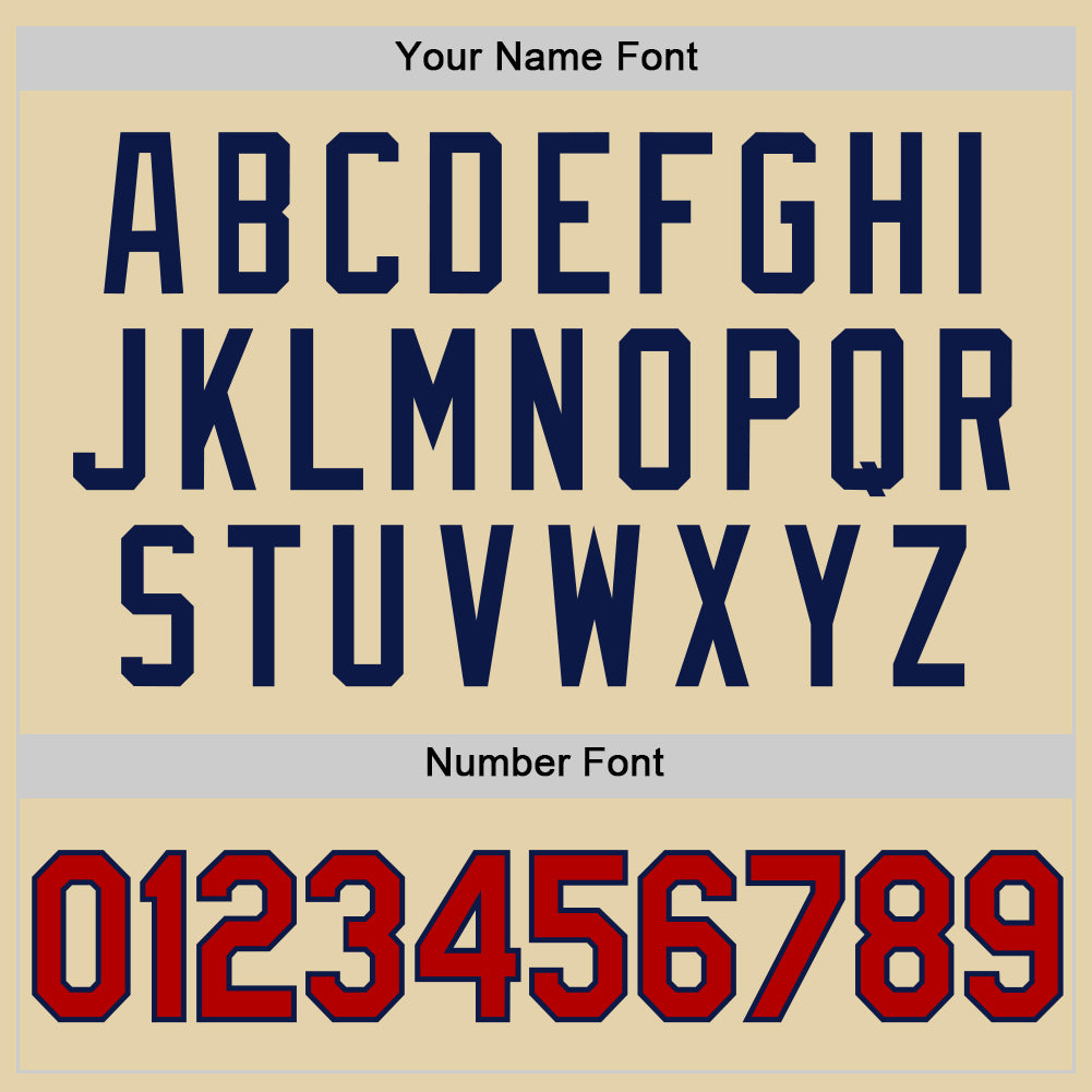 Custom Sand Red-Navy Authentic Baseball Jersey - Sky-Custom