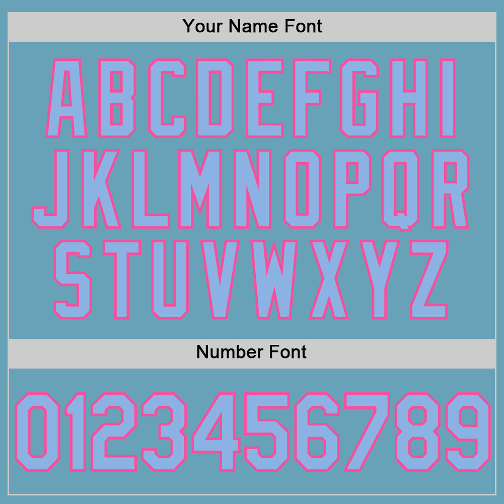 Custom Shadow Blue Light Blue-Pink Authentic Baseball Jersey - Sky-Custom