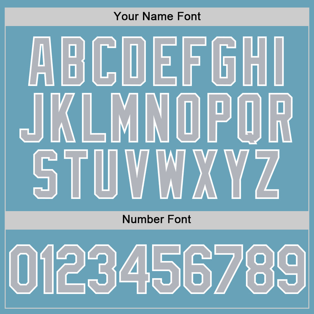 Custom Shadow Blue Gray-White Authentic Baseball Jersey - Sky-Custom