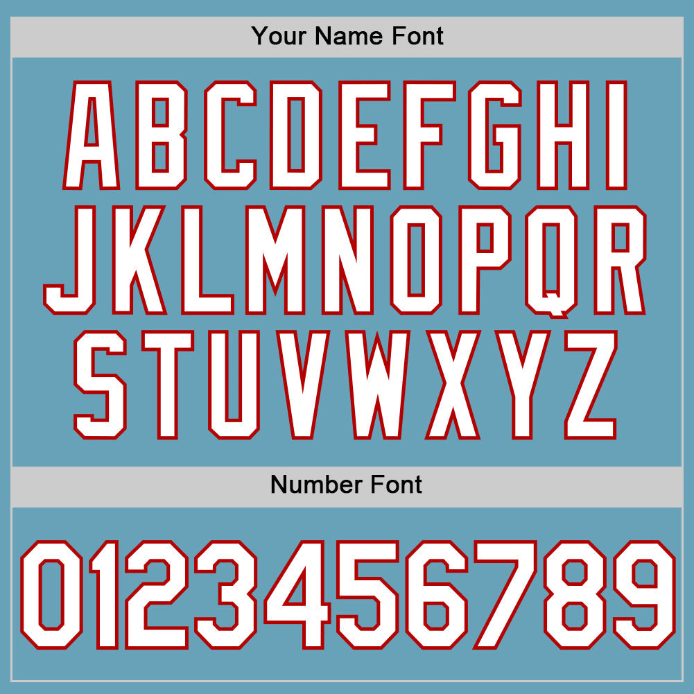 Custom Shadow Blue White-Red Authentic Baseball Jersey - Sky-Custom