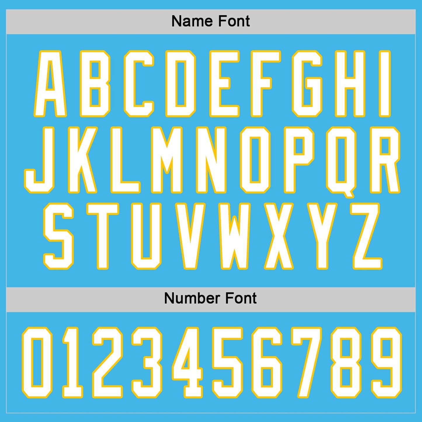 Custom Sky Blue White-Gold Hockey Jersey - Sky-Custom