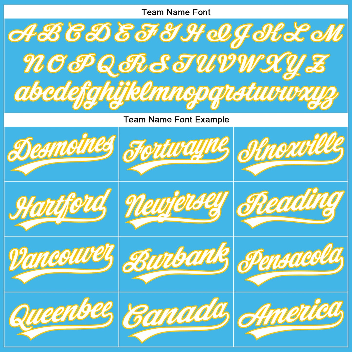 Custom Sky Blue White-Yellow Authentic Baseball Jersey - Sky-Custom