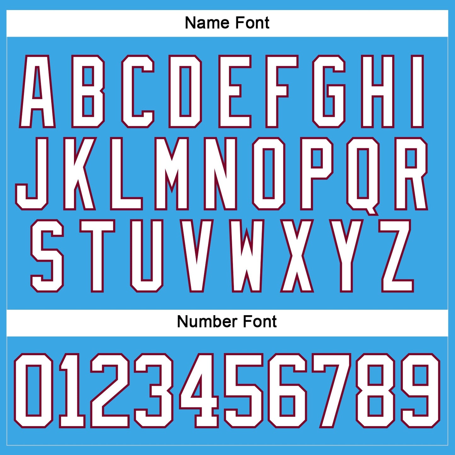 Custom Sky Blue White-Maroon Hockey Lace Neck Jersey - Sky-Custom