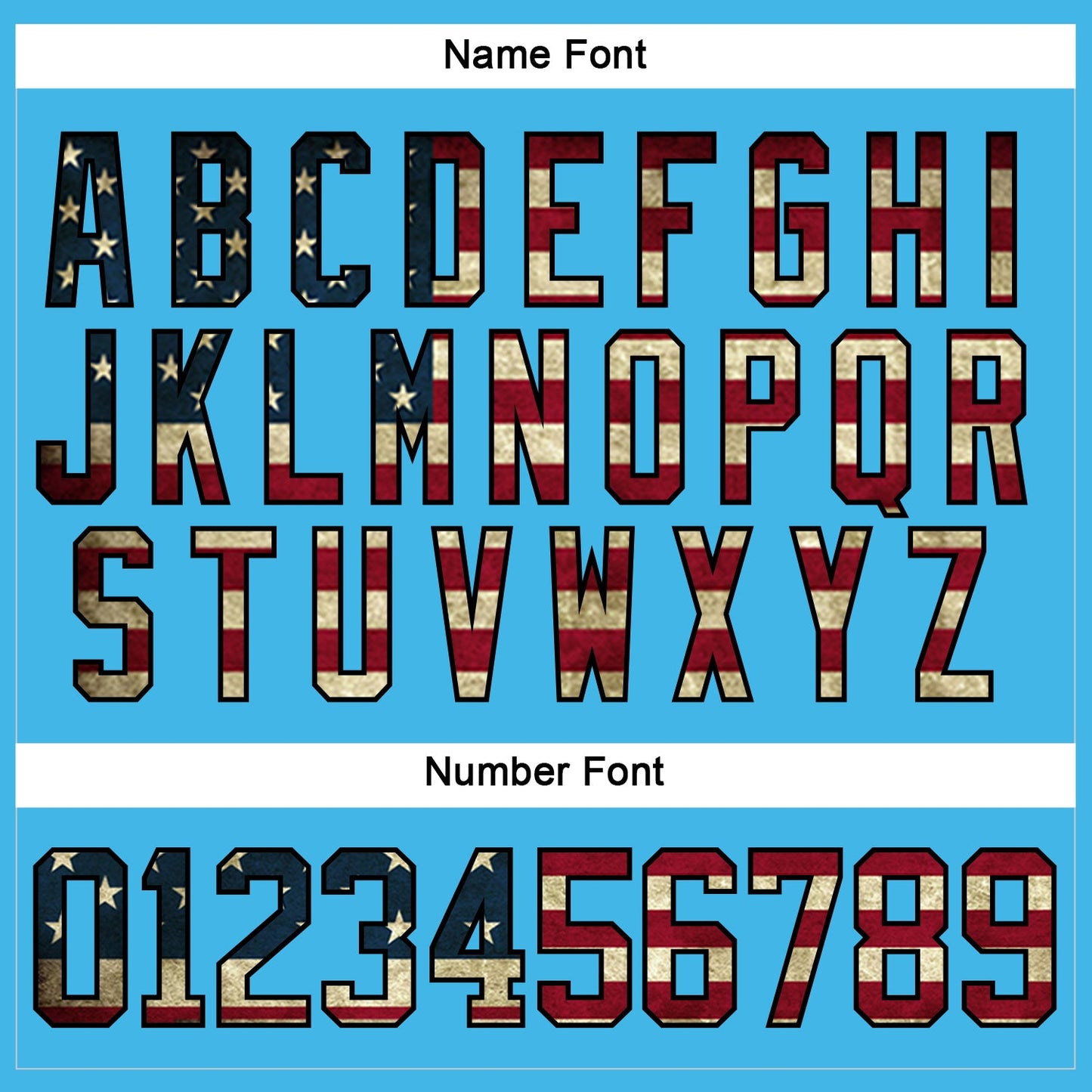 Custom Sky Blue Vintage USA Flag Black-Maroon Hockey Lace Neck Jersey - Sky-Custom