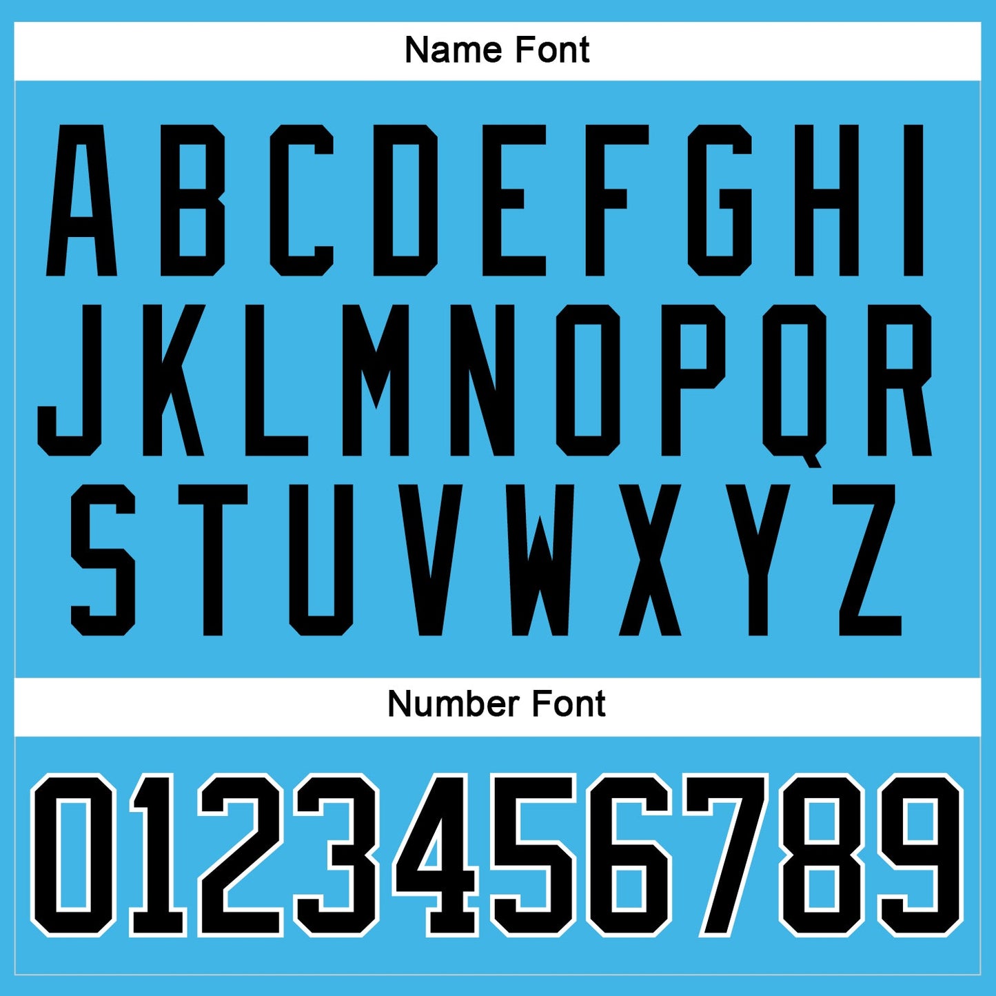 Custom Sky Blue Black-White Hockey Jersey - Sky-Custom