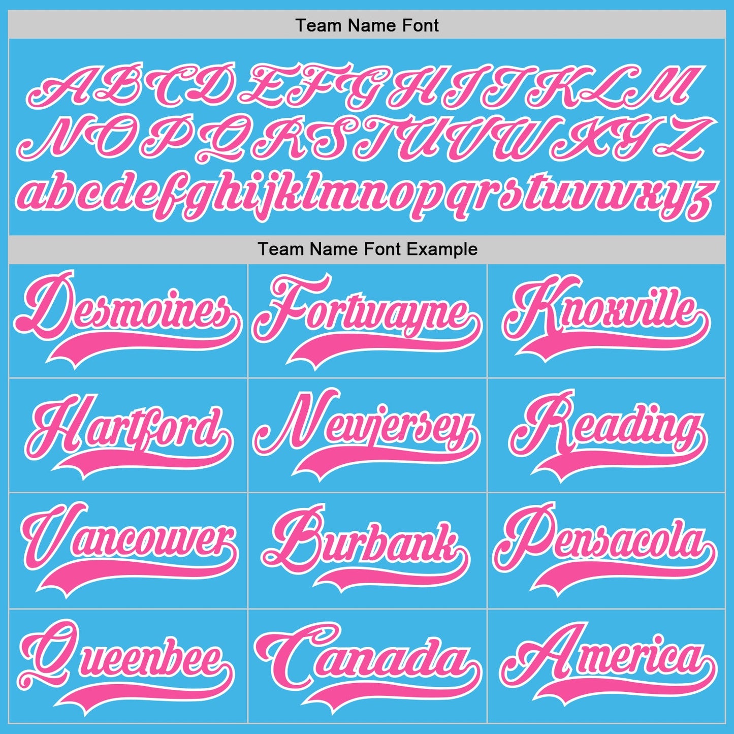 Custom Sky Blue Pink-White Hockey Jersey - Sky-Custom
