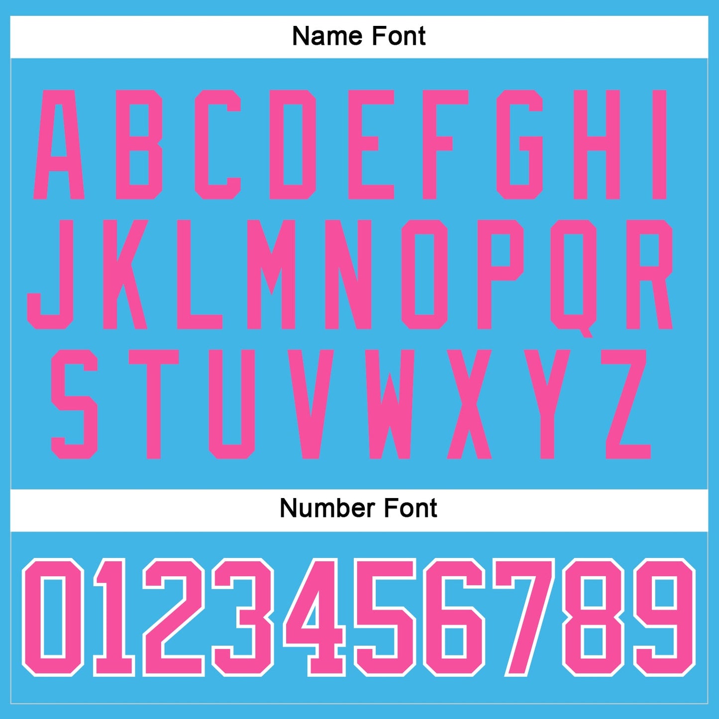 Custom Sky Blue Pink-White Hockey Jersey - Sky-Custom