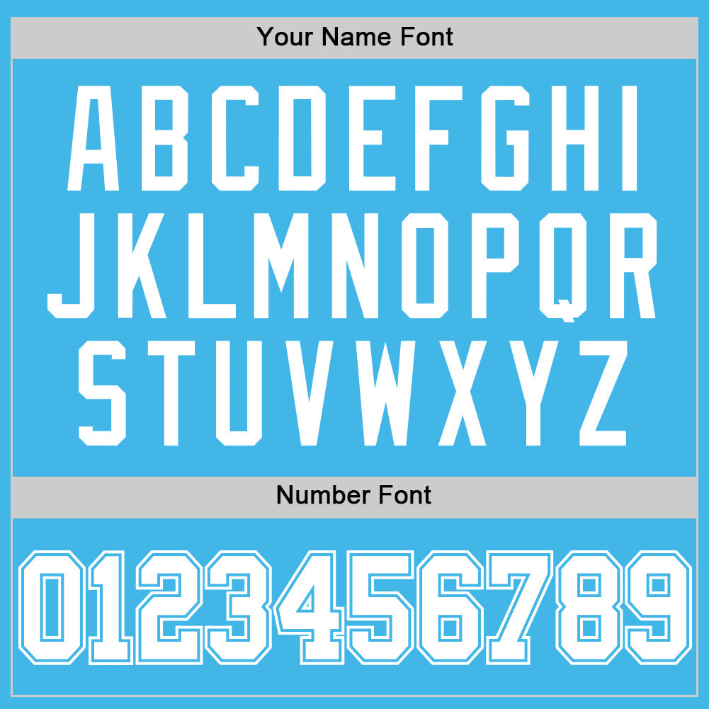 Custom Sky Blue White Authentic Basketball Jersey - Sky-Custom