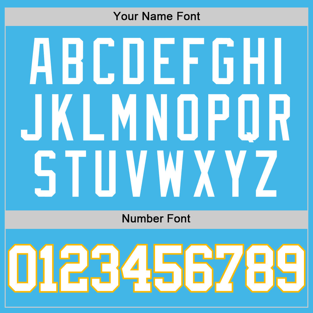 Custom Sky Blue White-Gold Authentic Basketball Jersey - Sky-Custom