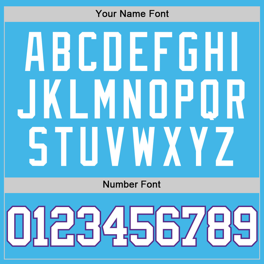 Custom Sky Blue White-Purple Authentic Basketball Jersey - Sky-Custom