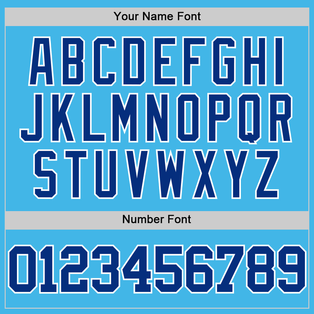 Custom Sky Blue Royal-White Authentic Basketball Jersey - Sky-Custom