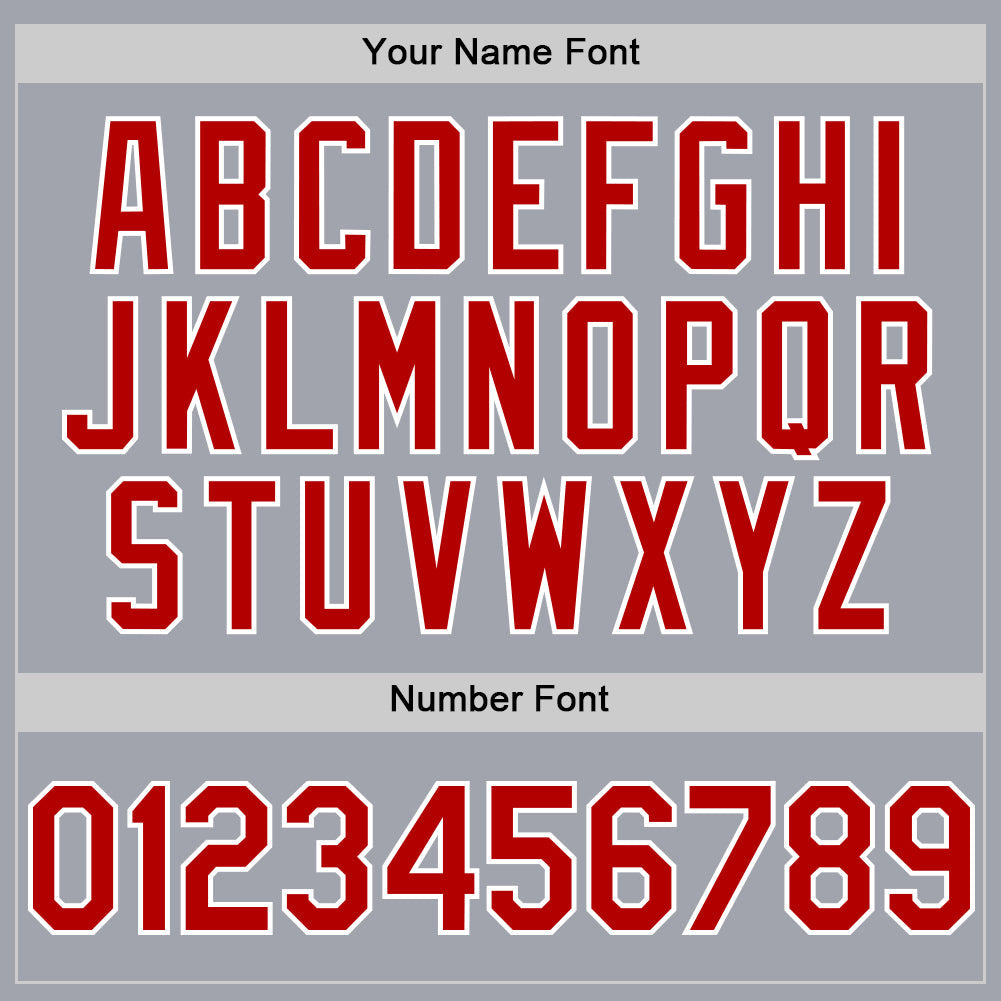 Custom Gray White Pinstripe Red Authentic Sleeveless Baseball Jersey - Sky-Custom