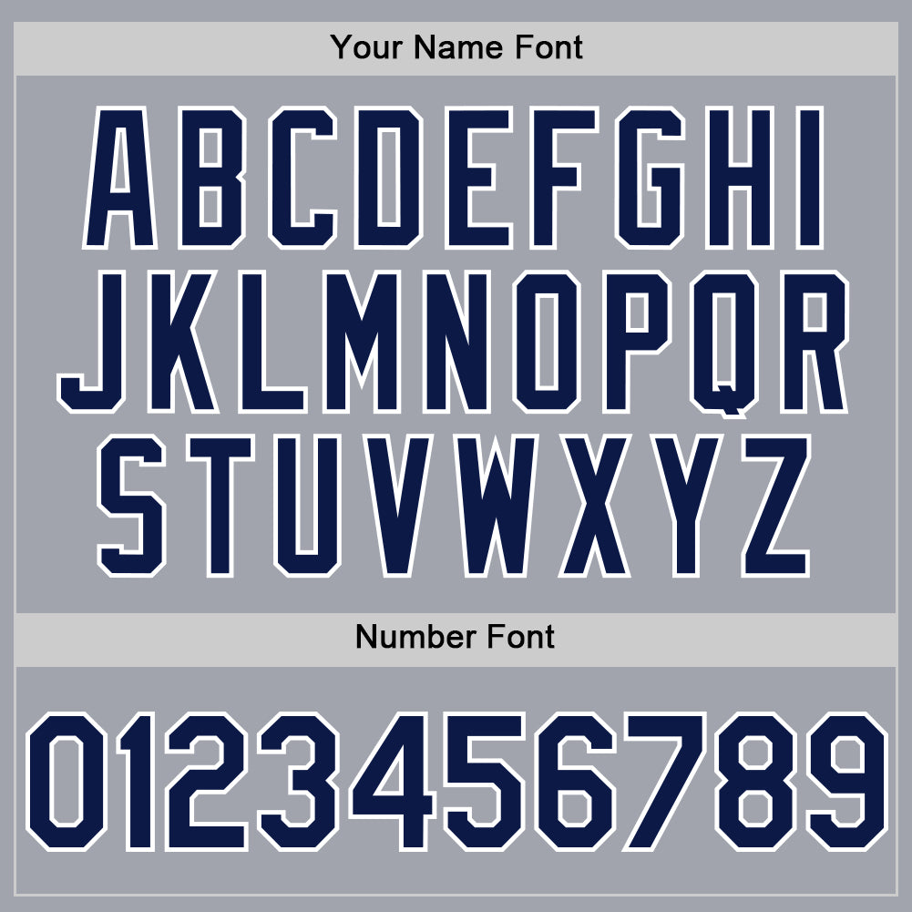 Custom Gray Navy-White Authentic Sleeveless Baseball Jersey - Sky-Custom