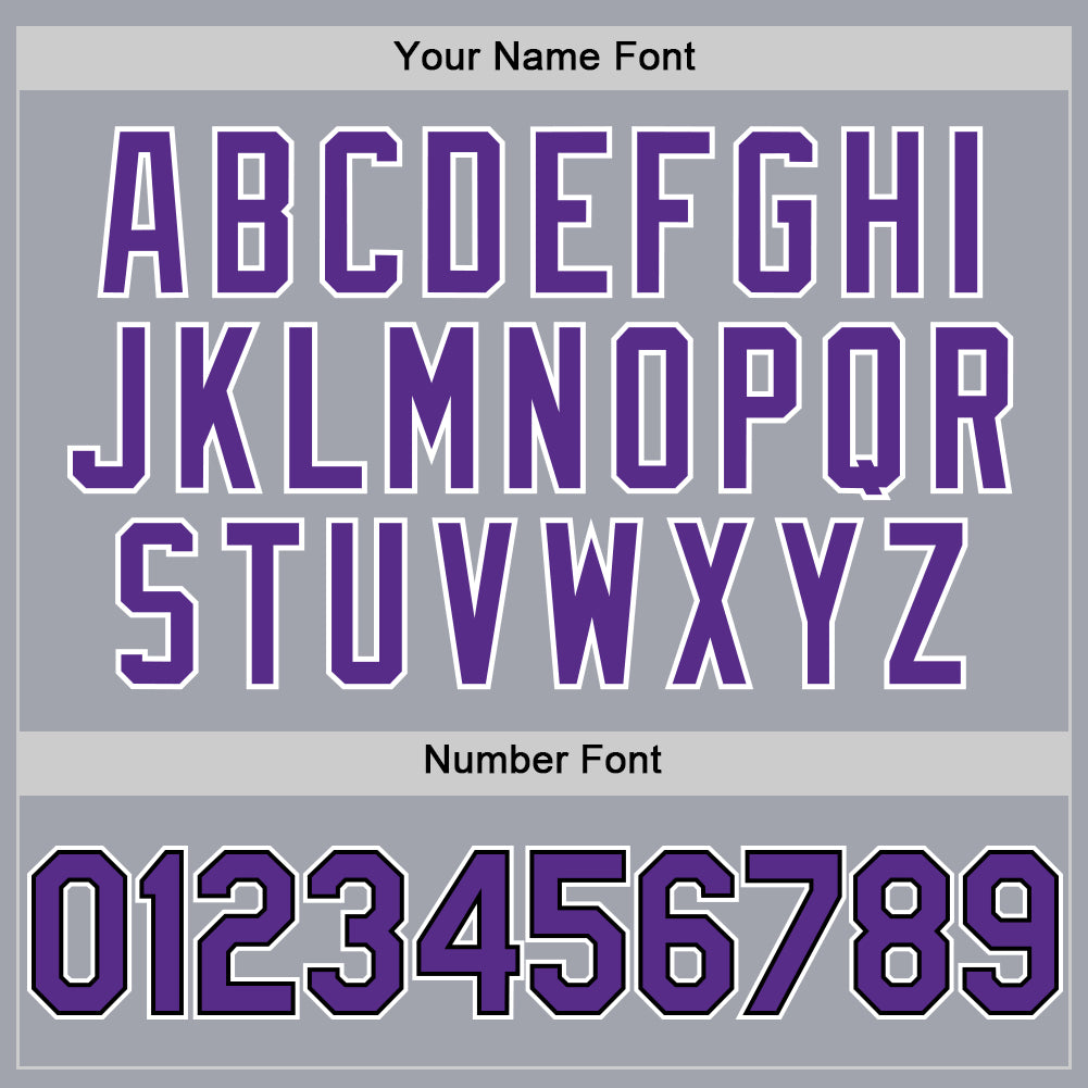 Custom Gray Purple-Black Authentic Sleeveless Baseball Jersey - Sky-Custom