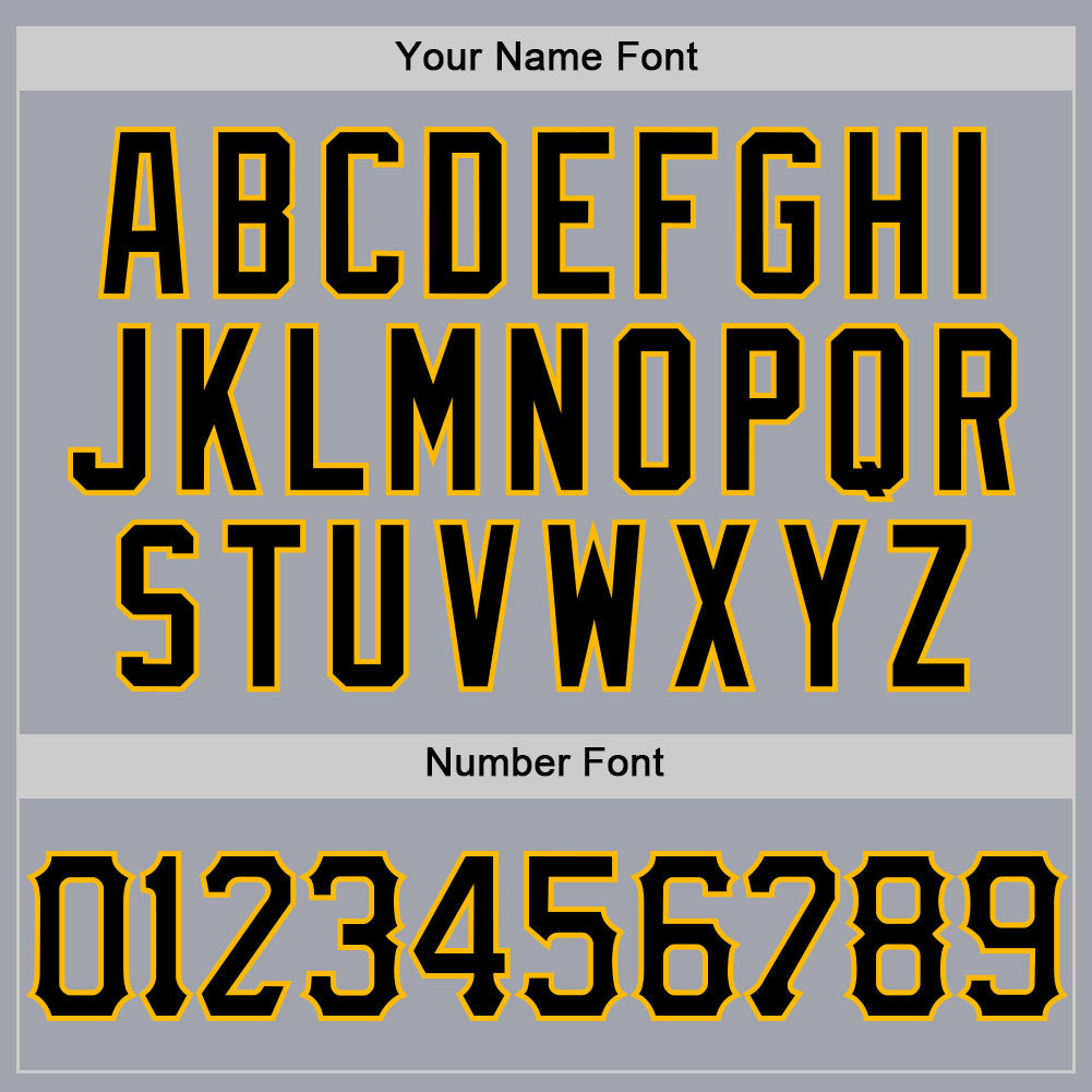 Custom Gray Black-Gold Authentic Sleeveless Baseball Jersey - Sky-Custom