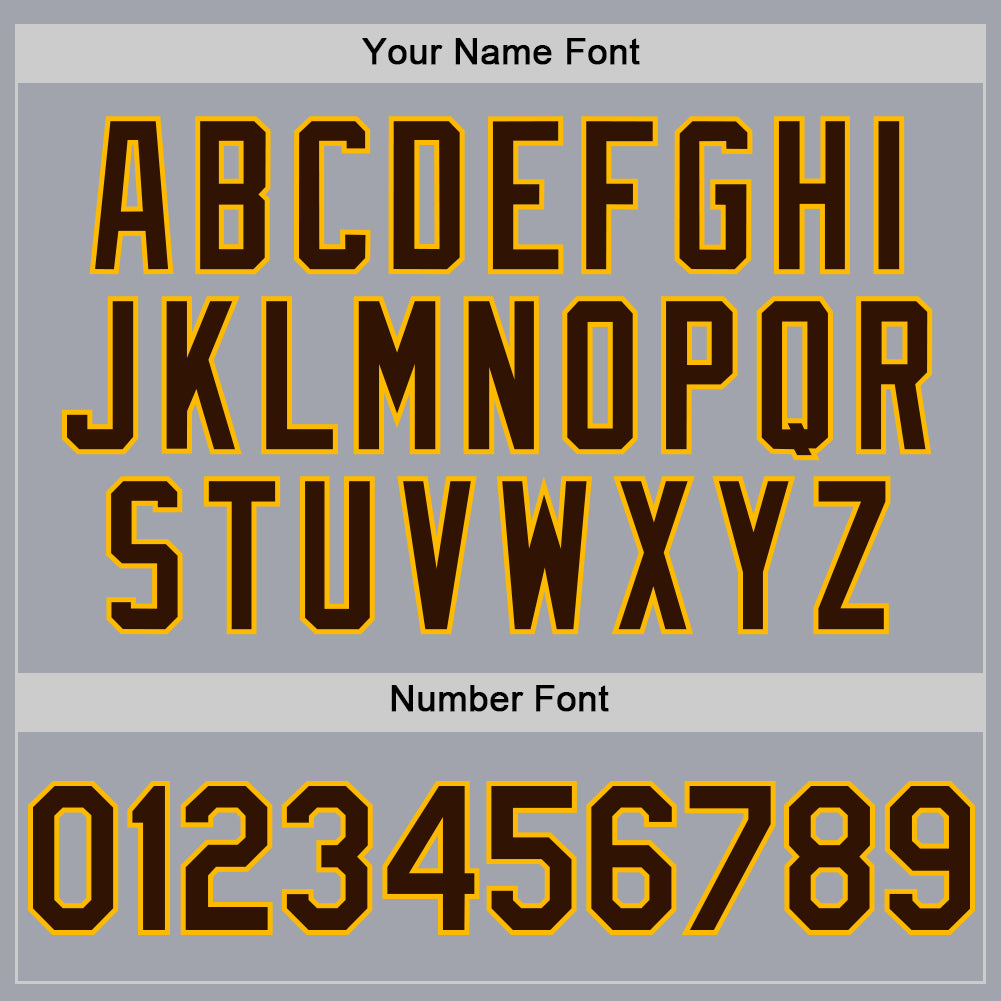 Custom Gray Brown-Gold Authentic Sleeveless Baseball Jersey - Sky-Custom