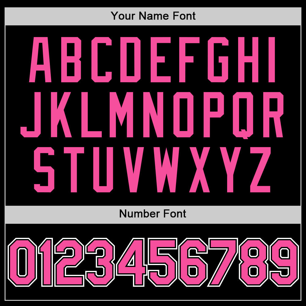 Custom Black Pink-White Authentic Sleeveless Baseball Jersey - Sky-Custom