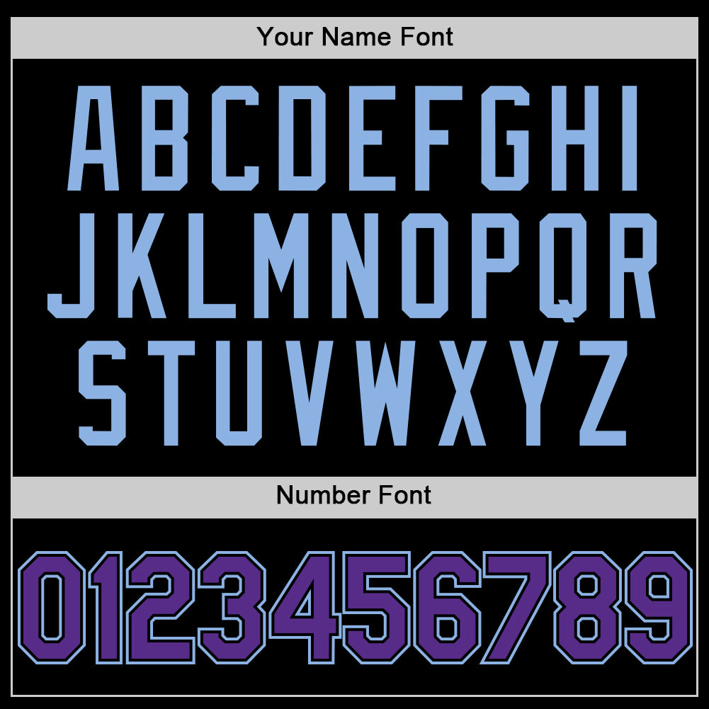 Custom Black Purple-Light Blue Authentic Sleeveless Baseball Jersey - Sky-Custom