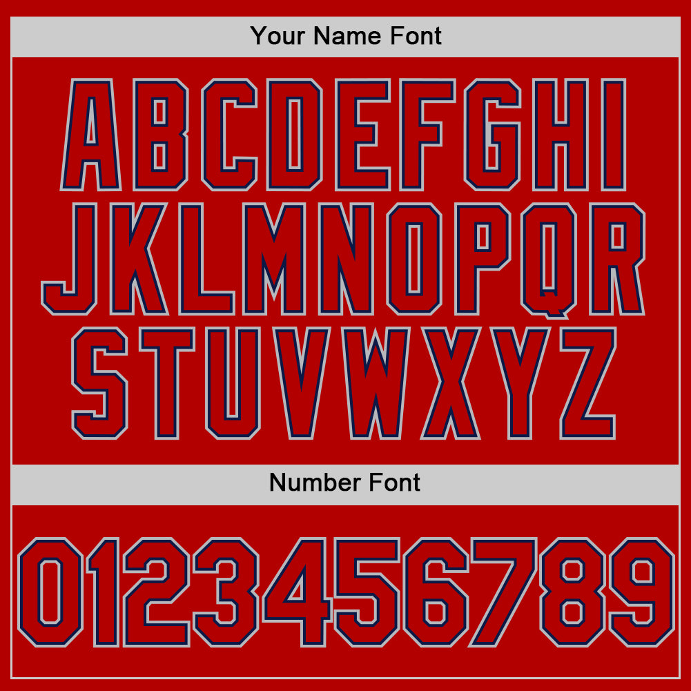 Custom Red Navy-Gray Authentic Sleeveless Baseball Jersey - Sky-Custom