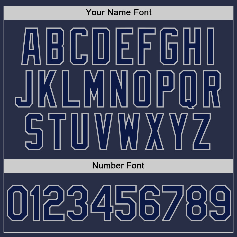 Custom Navy Gray Authentic Sleeveless Baseball Jersey - Sky-Custom