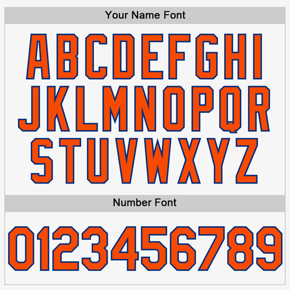 Custom White Orange-Royal Authentic Sleeveless Baseball Jersey - Sky-Custom