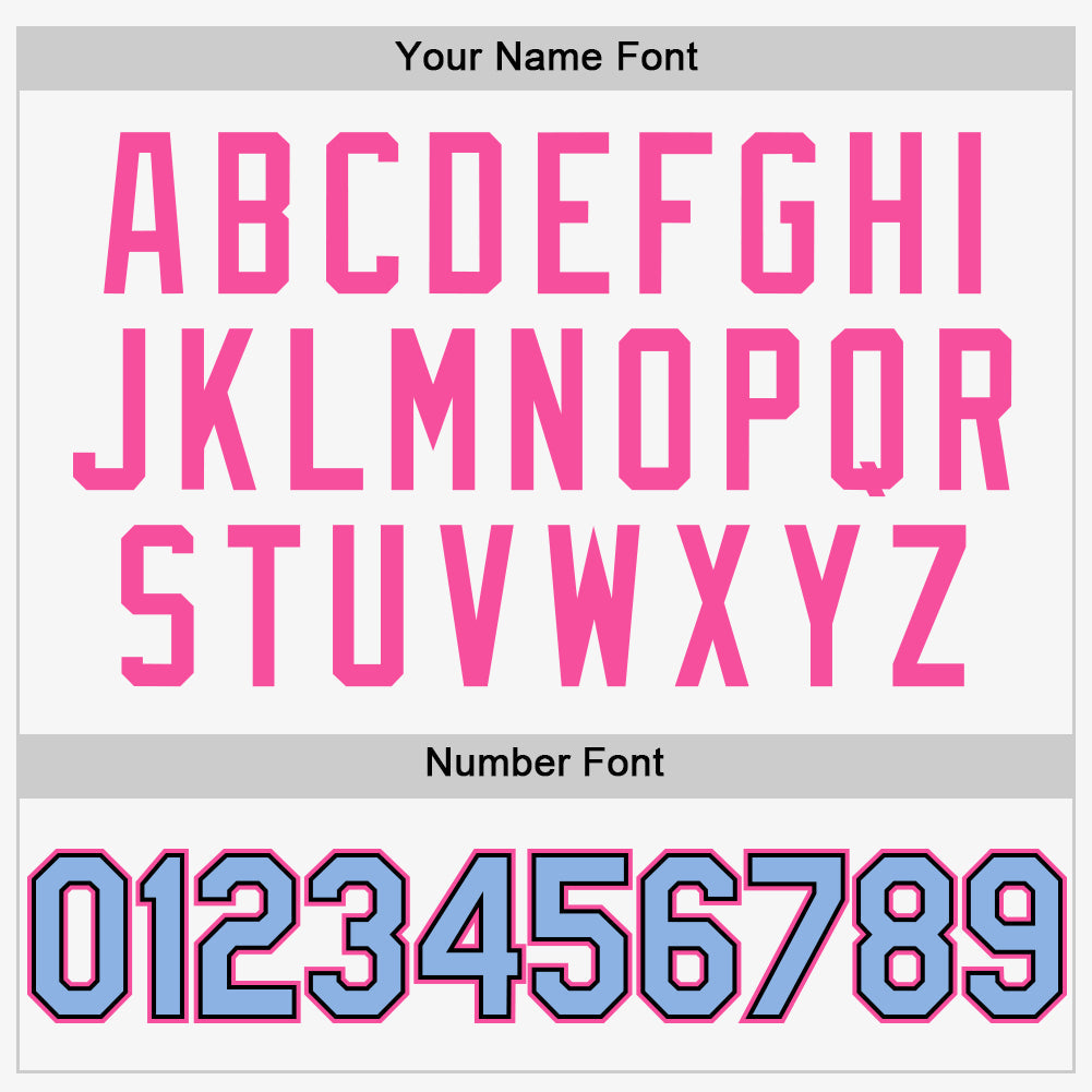 Custom White Light Blue Black-Pink Authentic Sleeveless Baseball Jersey - Sky-Custom