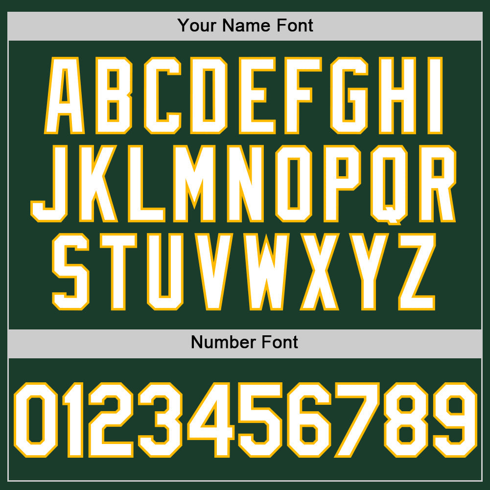 Custom Green White-Gold Authentic Sleeveless Baseball Jersey - Sky-Custom