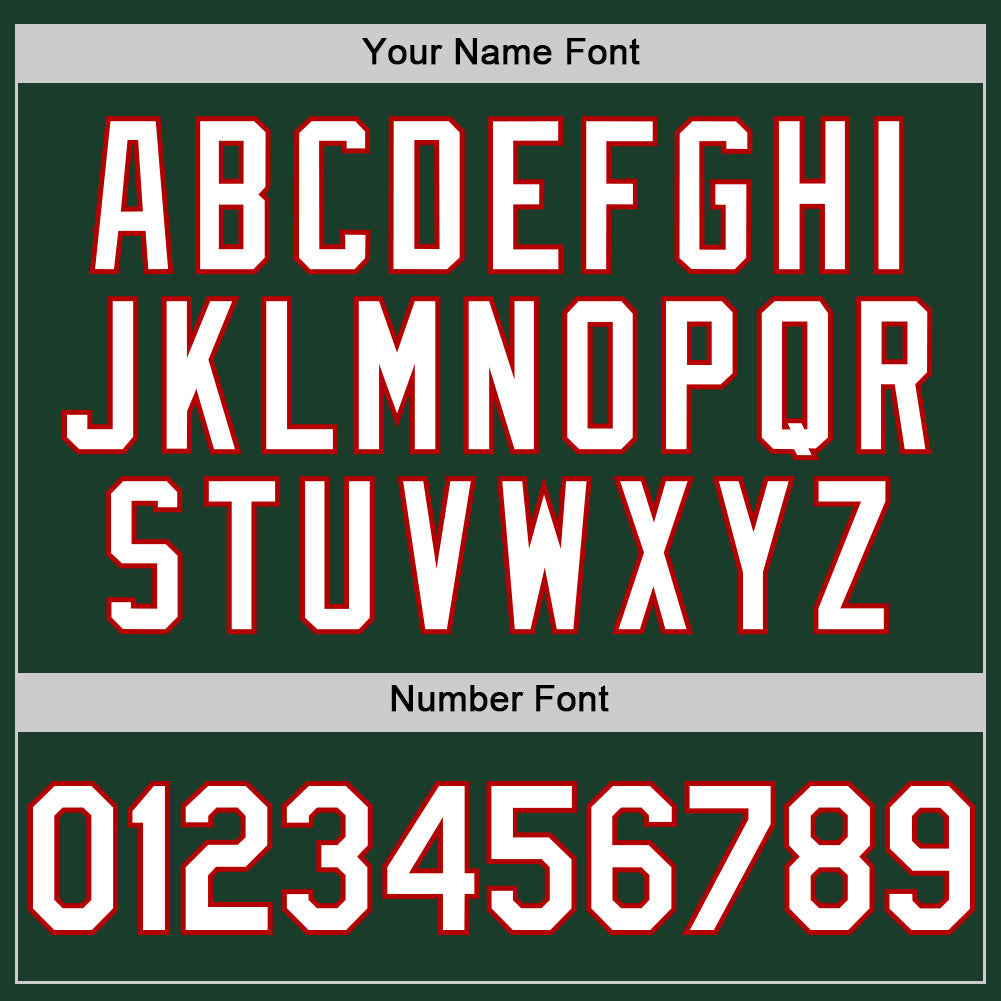 Custom Green White-Red Authentic Sleeveless Baseball Jersey - Sky-Custom