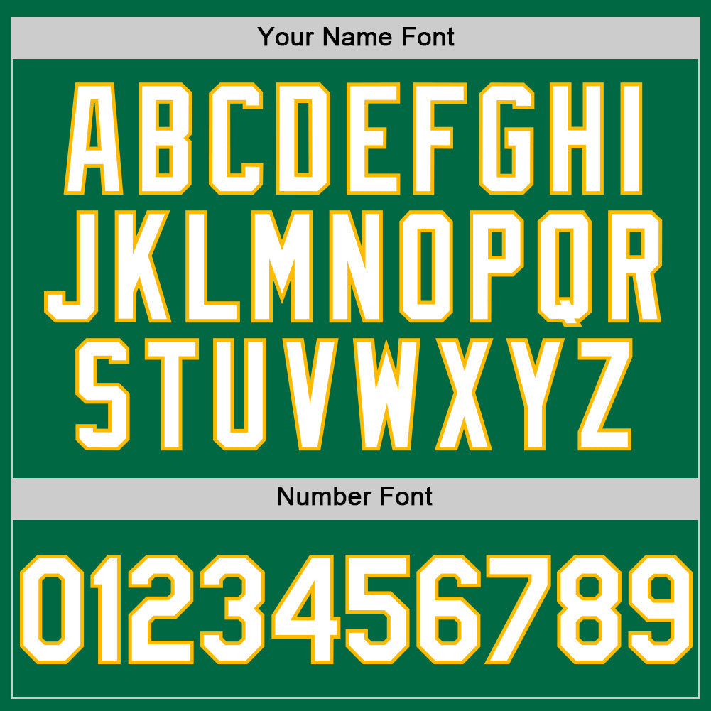 Custom Kelly Green White-Gold Authentic Sleeveless Baseball Jersey - Sky-Custom