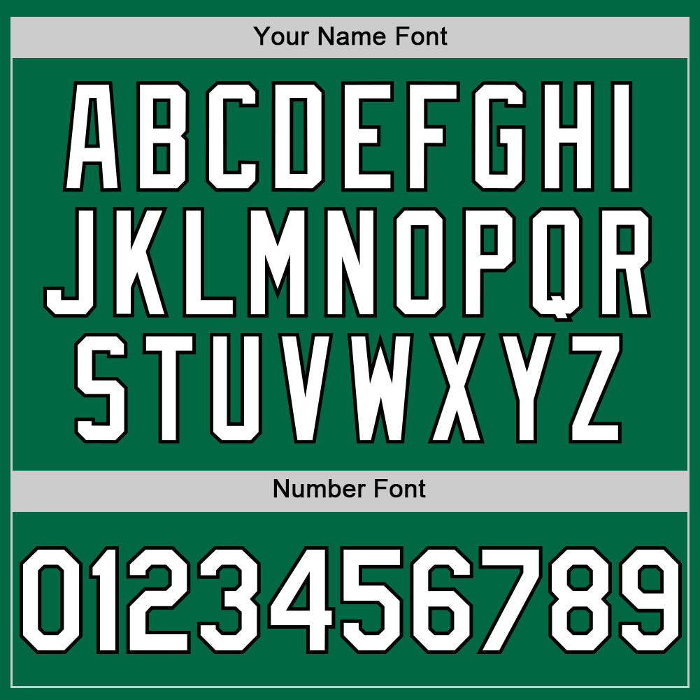 Custom Kelly Green White-Black Authentic Sleeveless Baseball Jersey - Sky-Custom