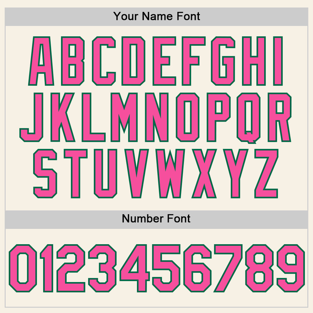 Custom Cream Pink-Kelly Green Authentic Sleeveless Baseball Jersey - Sky-Custom