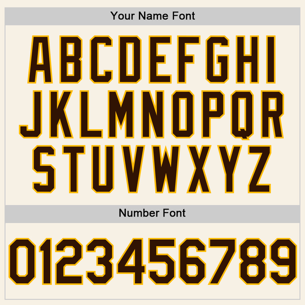 Custom Cream Brown-Gold Authentic Sleeveless Baseball Jersey - Sky-Custom