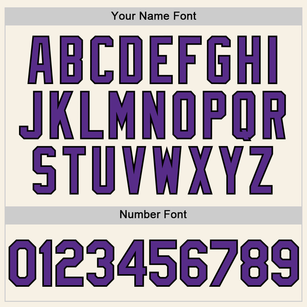 Custom Cream Purple-Black Authentic Sleeveless Baseball Jersey - Sky-Custom