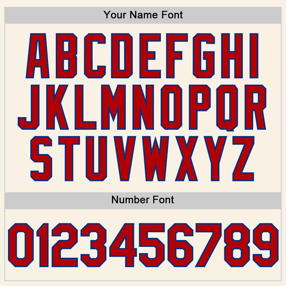 Custom Cream Red-Royal Authentic Sleeveless Baseball Jersey - Sky-Custom