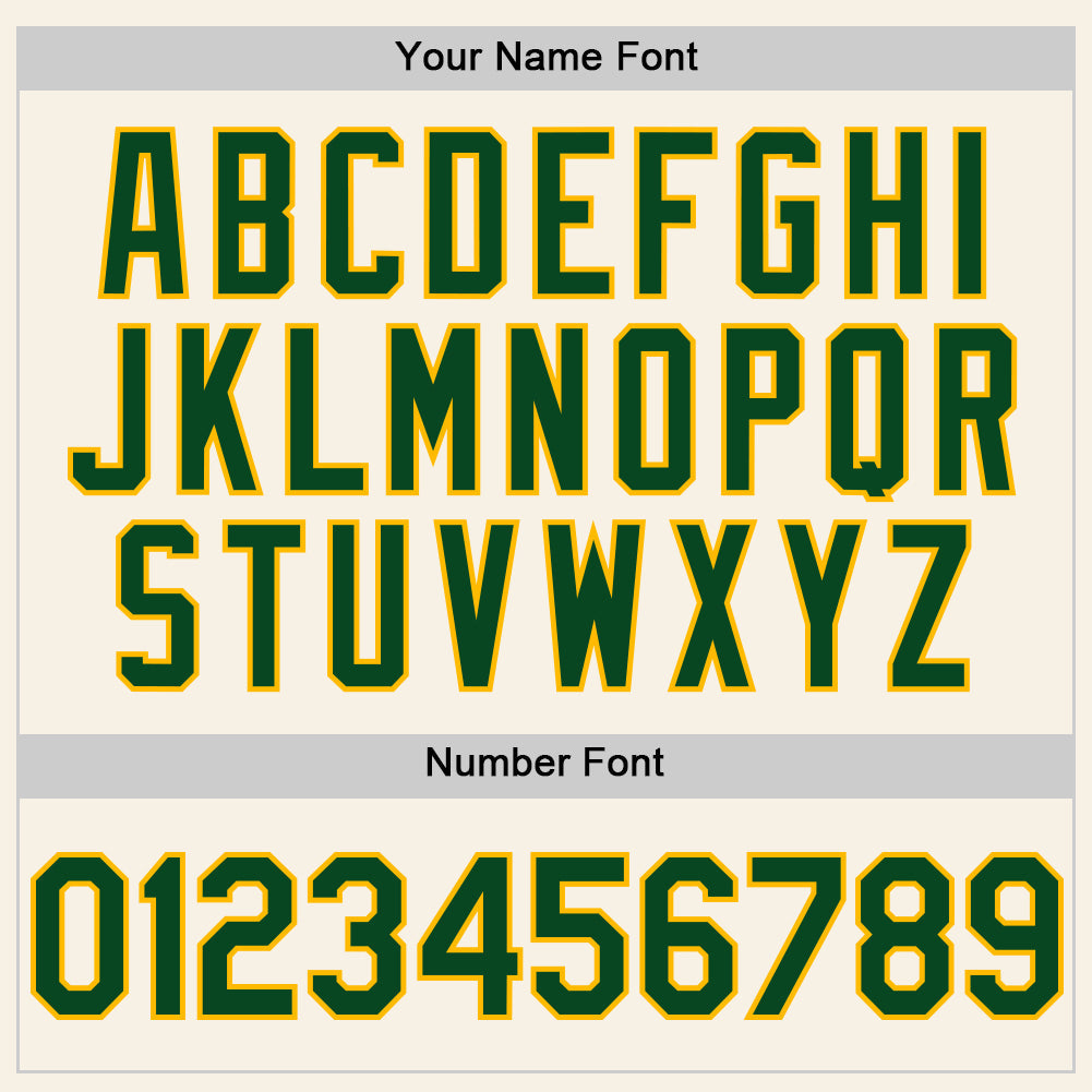 Custom Cream Green-Gold Authentic Sleeveless Baseball Jersey - Sky-Custom