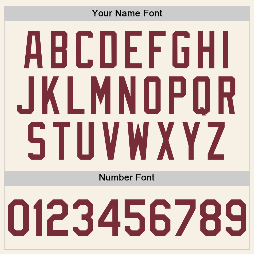 Custom Cream Burgundy Authentic Sleeveless Baseball Jersey - Sky-Custom