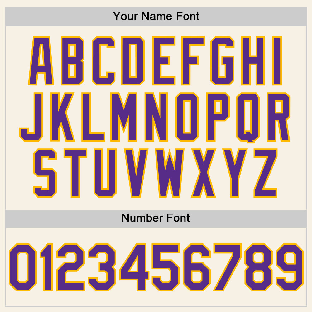 Custom Cream Purple-Gold Authentic Sleeveless Baseball Jersey - Sky-Custom