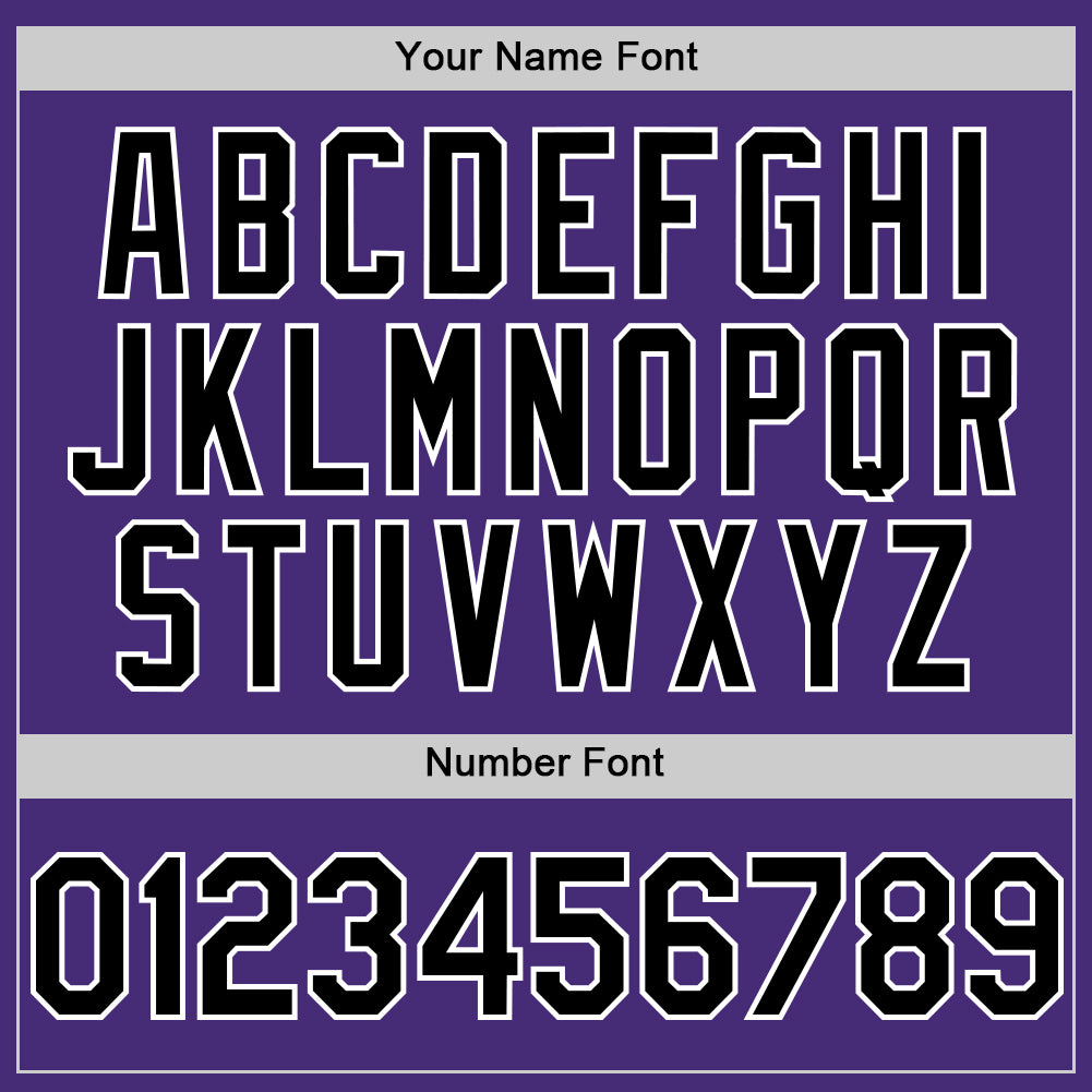 Custom Purple Black-White Authentic Sleeveless Baseball Jersey - Sky-Custom