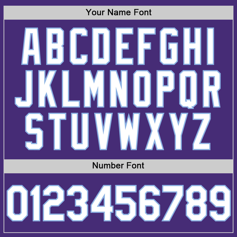 Custom Purple White-Light Blue Authentic Sleeveless Baseball Jersey - Sky-Custom