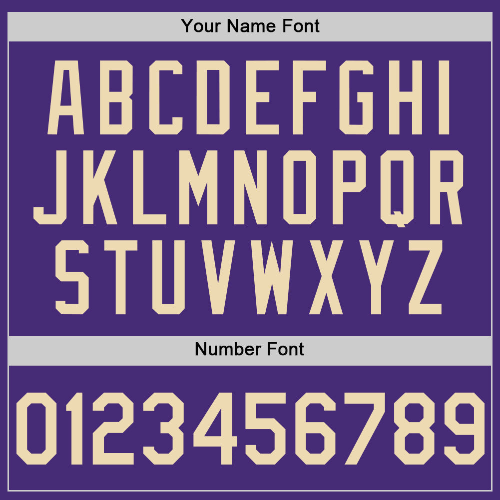 Custom Purple Cream Authentic Sleeveless Baseball Jersey - Sky-Custom