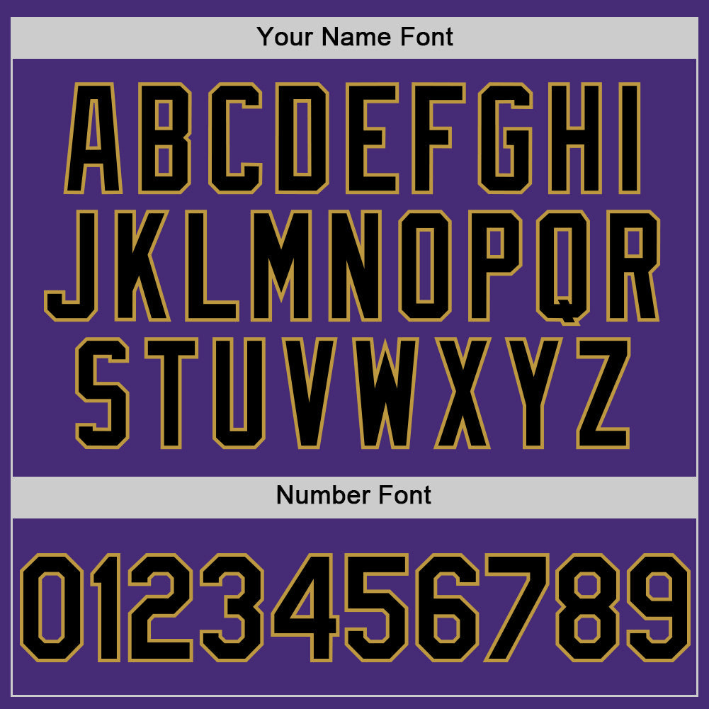 Custom Purple Black-Old Gold Authentic Sleeveless Baseball Jersey - Sky-Custom