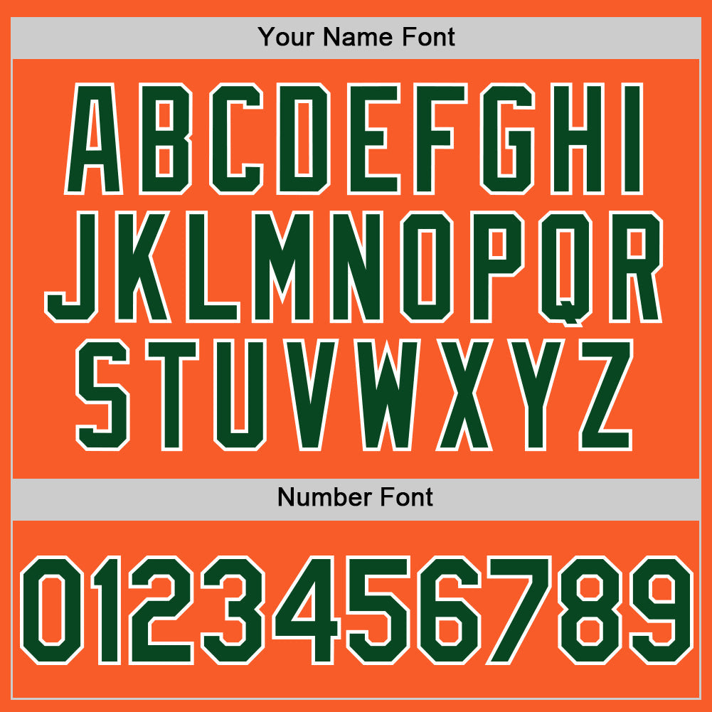 Custom Orange Green-White Authentic Sleeveless Baseball Jersey - Sky-Custom