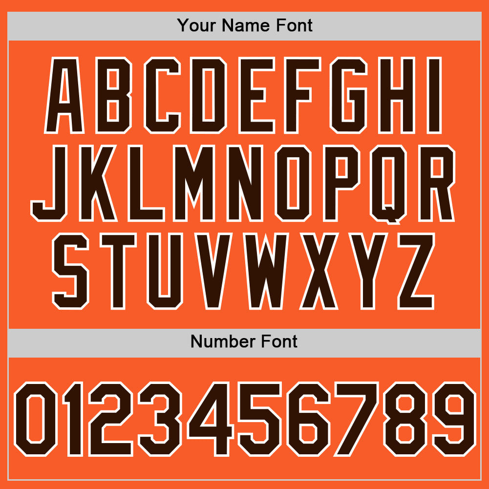 Custom Orange Brown-White Authentic Sleeveless Baseball Jersey - Sky-Custom