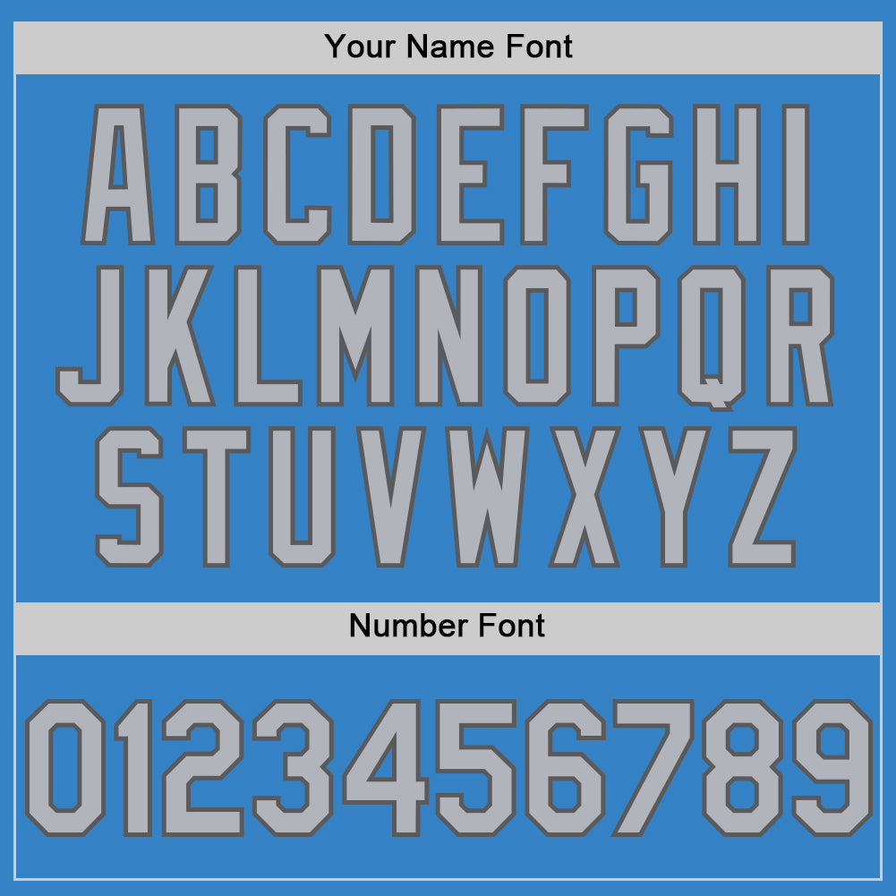 Custom Powder Blue Gray-Steel Gray Authentic Sleeveless Baseball Jersey - Sky-Custom