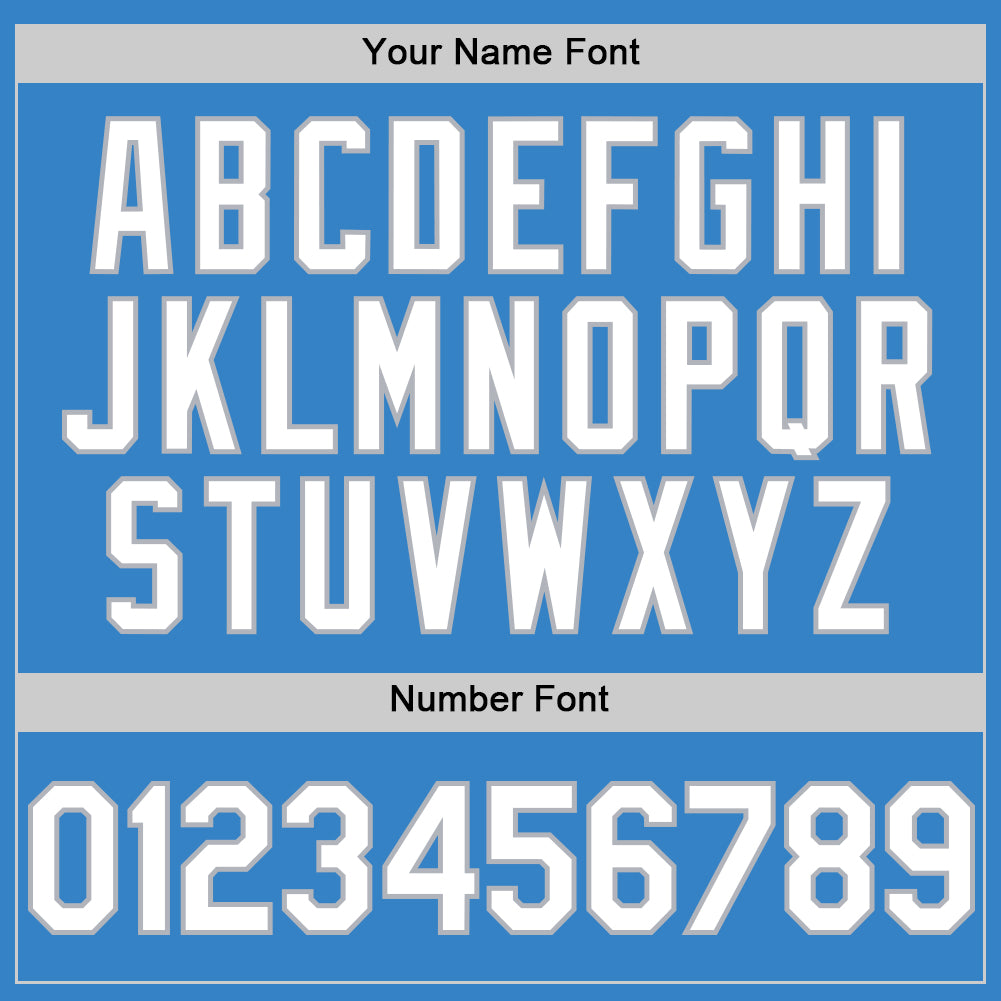 Custom Powder Blue White-Gray Authentic Sleeveless Baseball Jersey - Sky-Custom